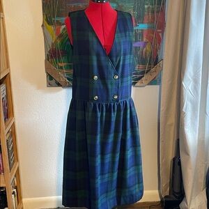 Allen Solly Blue and Green Wool Garment